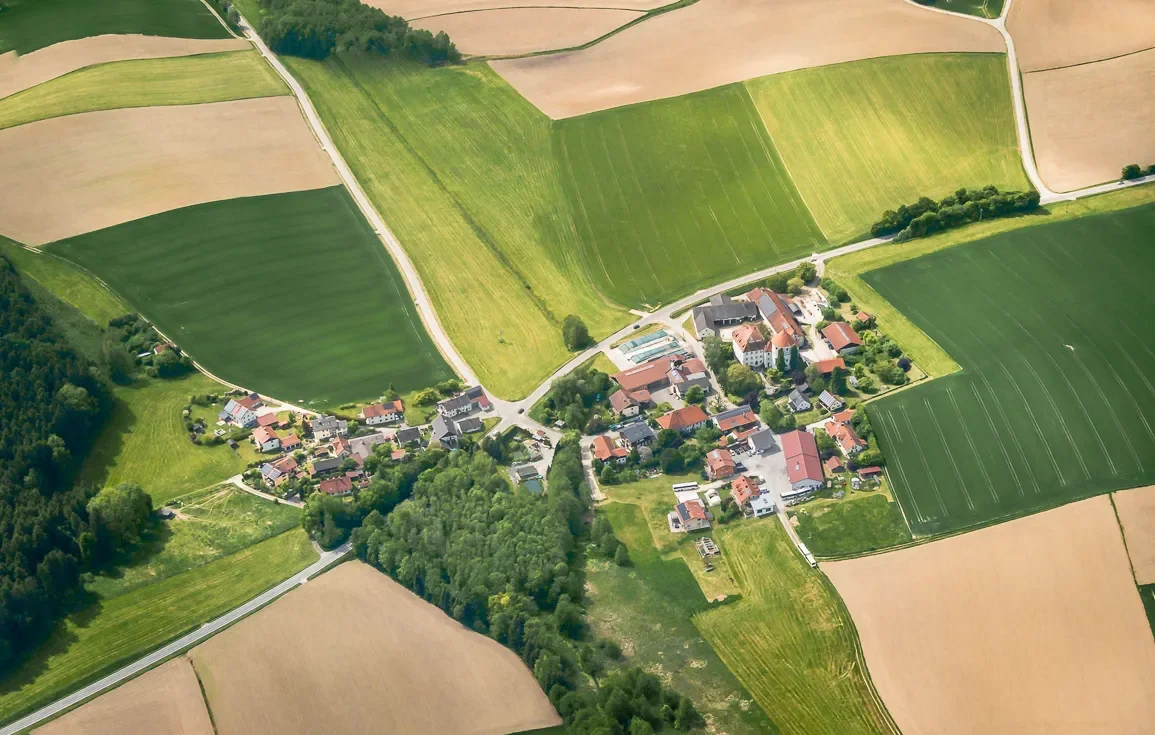 aerial-shot-kalling-dorfen-germany aerial-shot-kalling-dorfen-germany