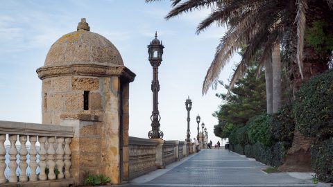 Garita, Jardines del Paseo de Carlos III, Cádiz, Andalucia, Spain.