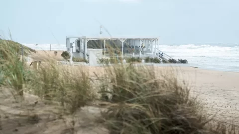 Playa de la Barrosa, Chiclana da la Frontera, Costa de la Luz, Spain.